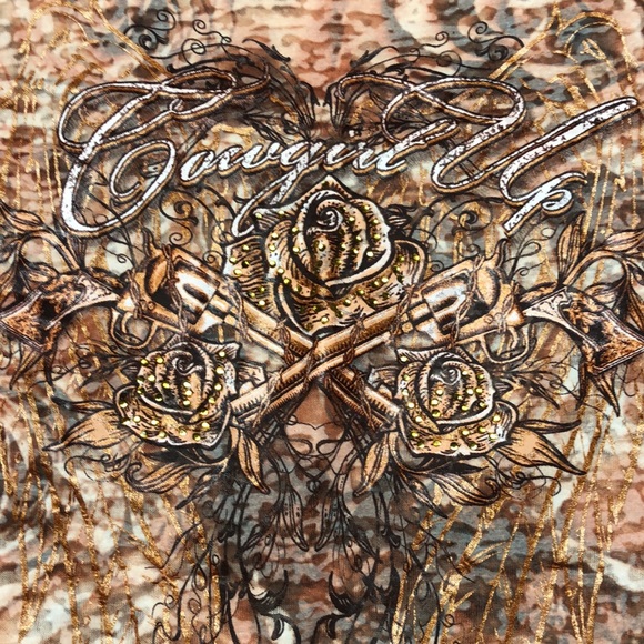 Cowgirl Up Ladies Short sleeve tee, size XL - Picture 2 of 7